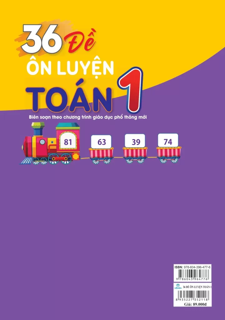 36 ĐỀ ÔN LUYỆN TOÁN LỚP 1 (Dùng chung cho các bộ SGK hiện hành)